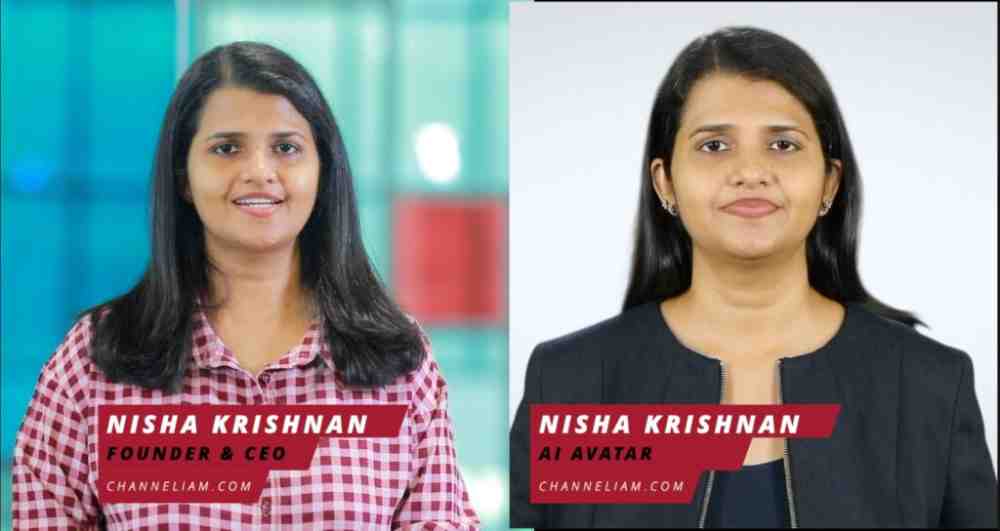 Nisha Krishnan's AI Avatar leading various departments